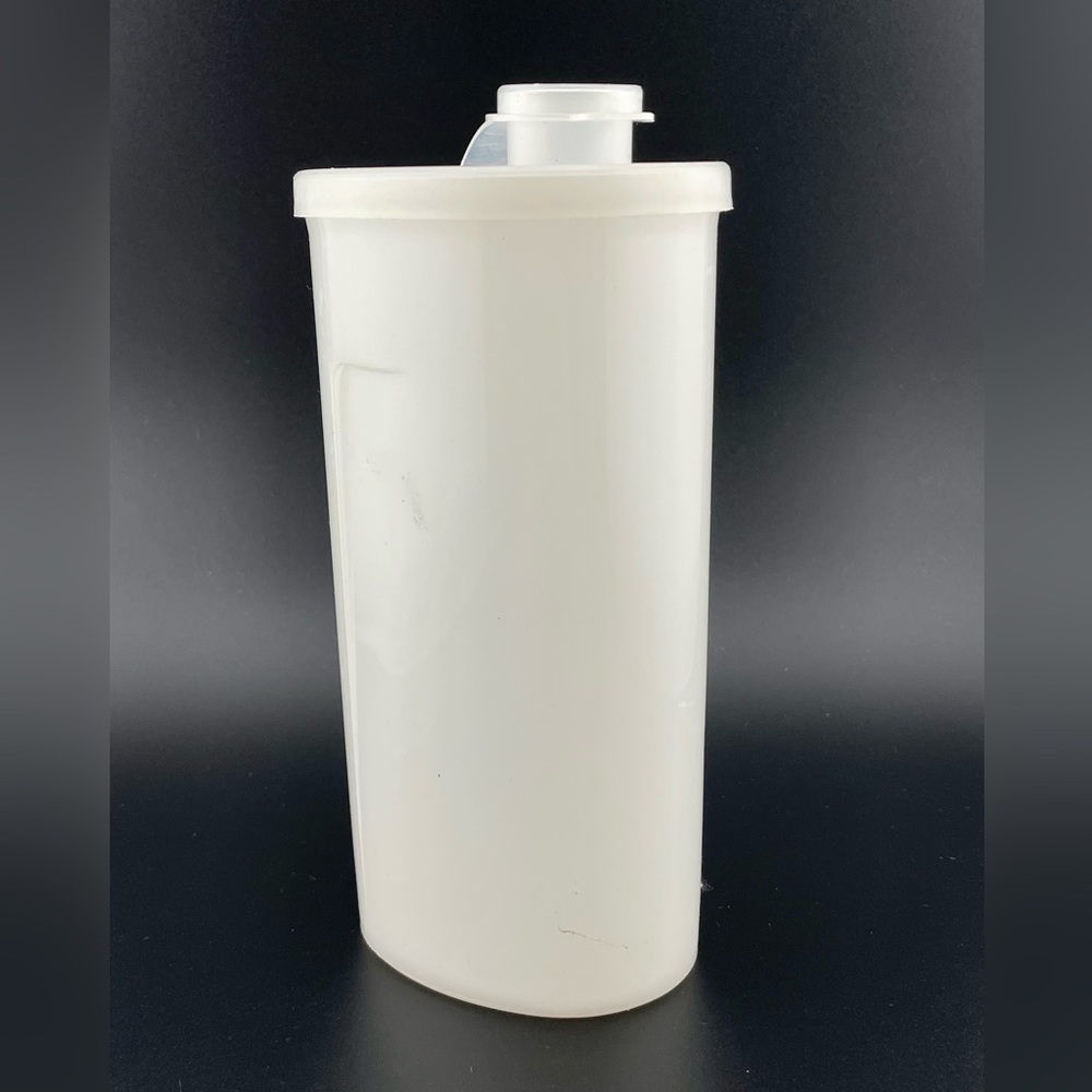 Vintage, White Sweet Saver With Lid and Cap by Tupperware